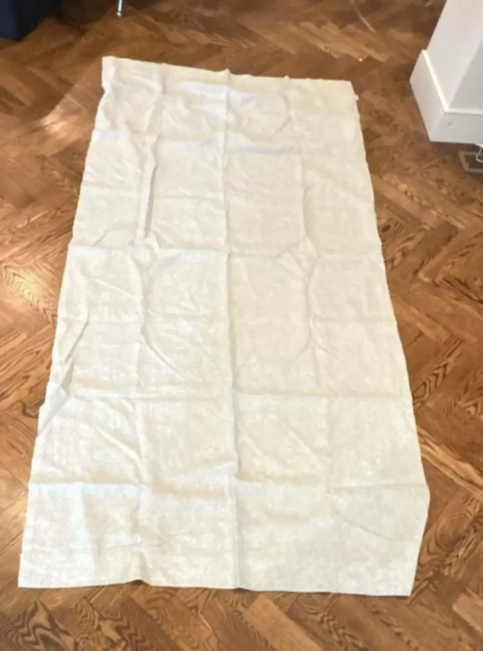 Quince European Linen Curtain 48 in x 96 in Sage green heather room darkening si